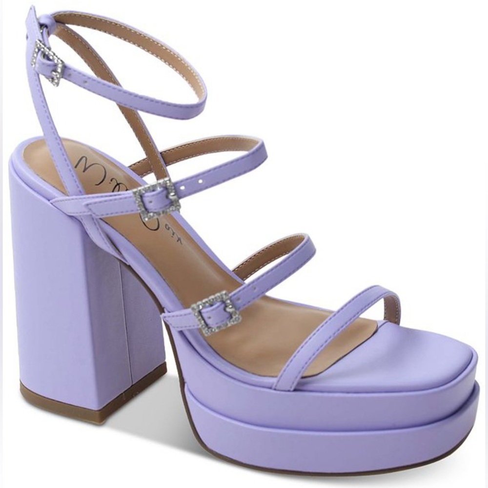 NWOT WILD PAIR Olyve Ankle-Strap Double High Heel Platform Sandals